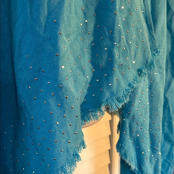 Blue Open Front Kimono - Picture 2 of 3